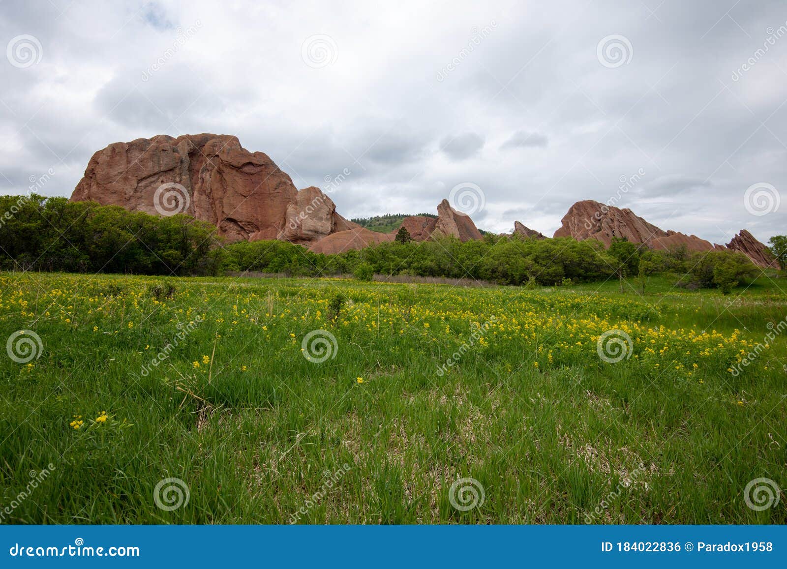 Red Rocks of Roxborough State Park May 24, 2020 Stock Photo Image of