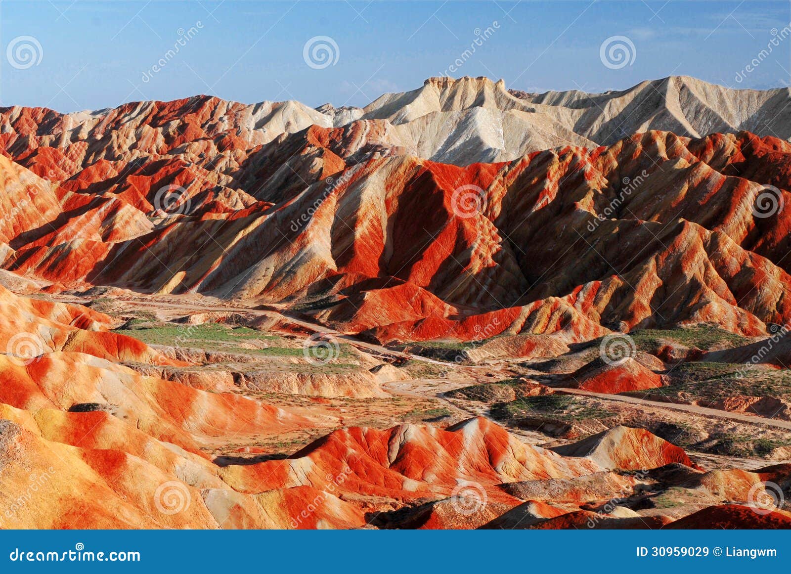 Red Rocks stock image. Image of zhangye, tourist, layered - 30959029