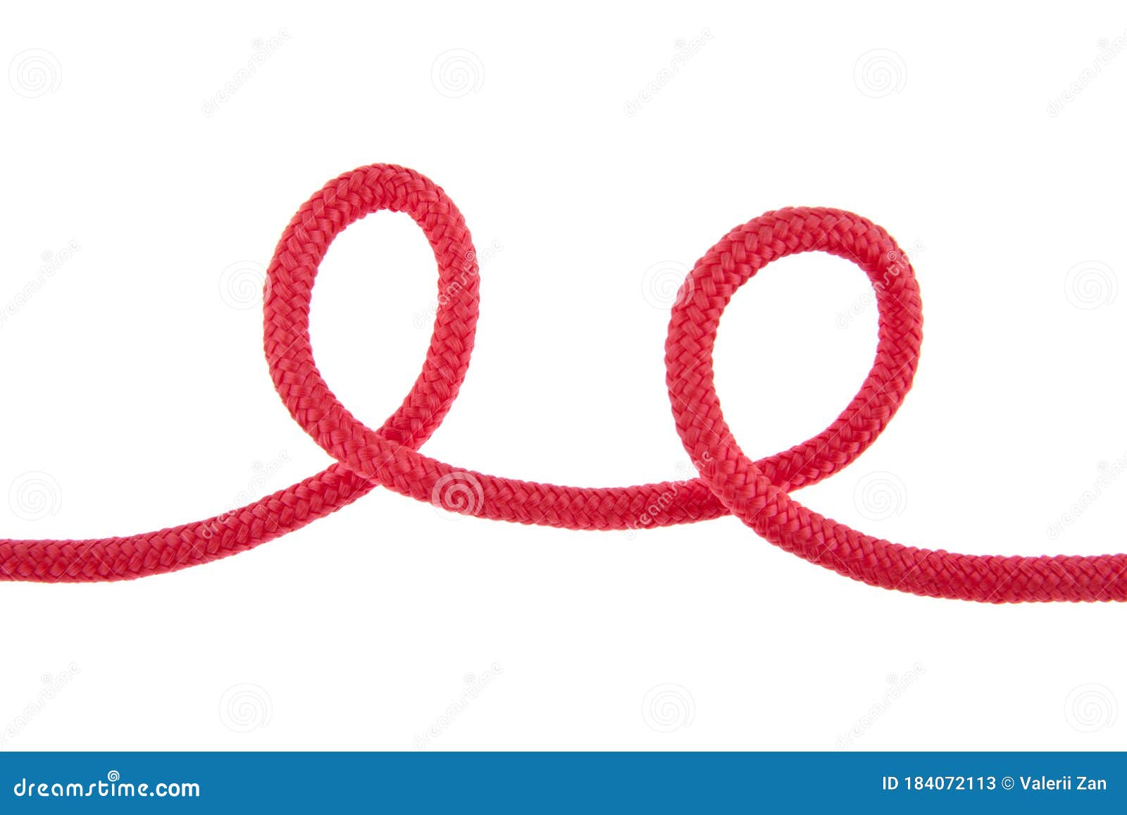 Red Thread Isolate On White Background Stock Photo 2334211561
