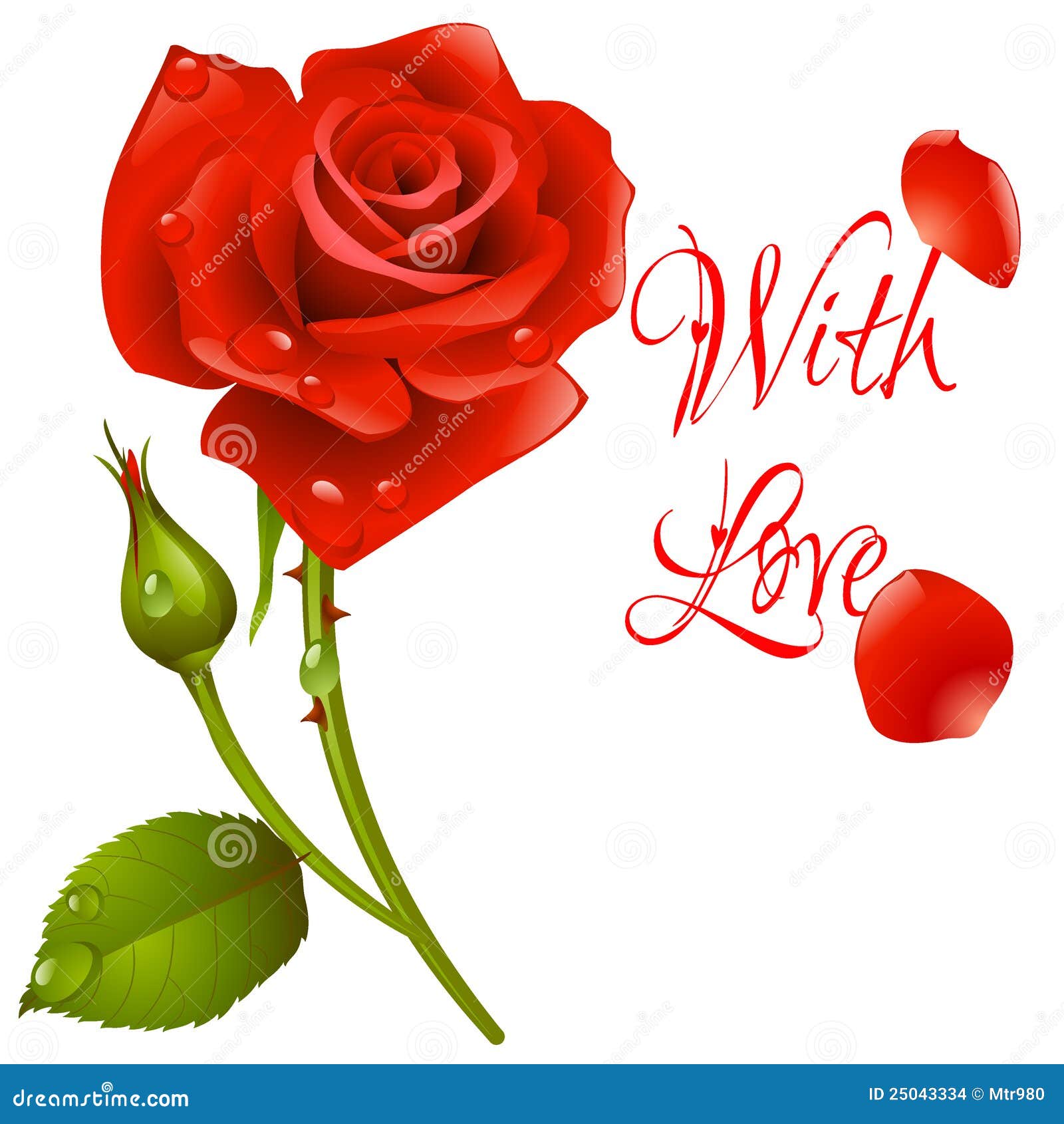 Red rose stock illustration. Illustration of abstract - 25043334