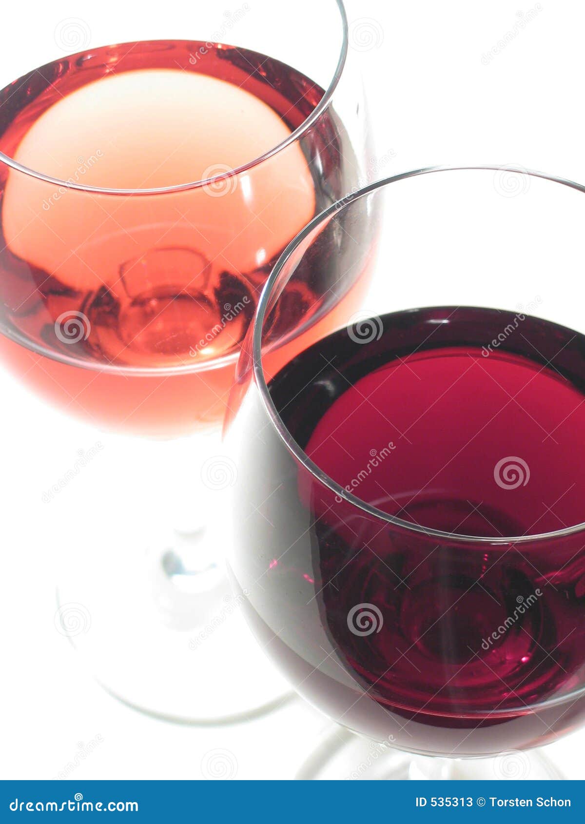Red and rose wine stock image. Image of grape 535313