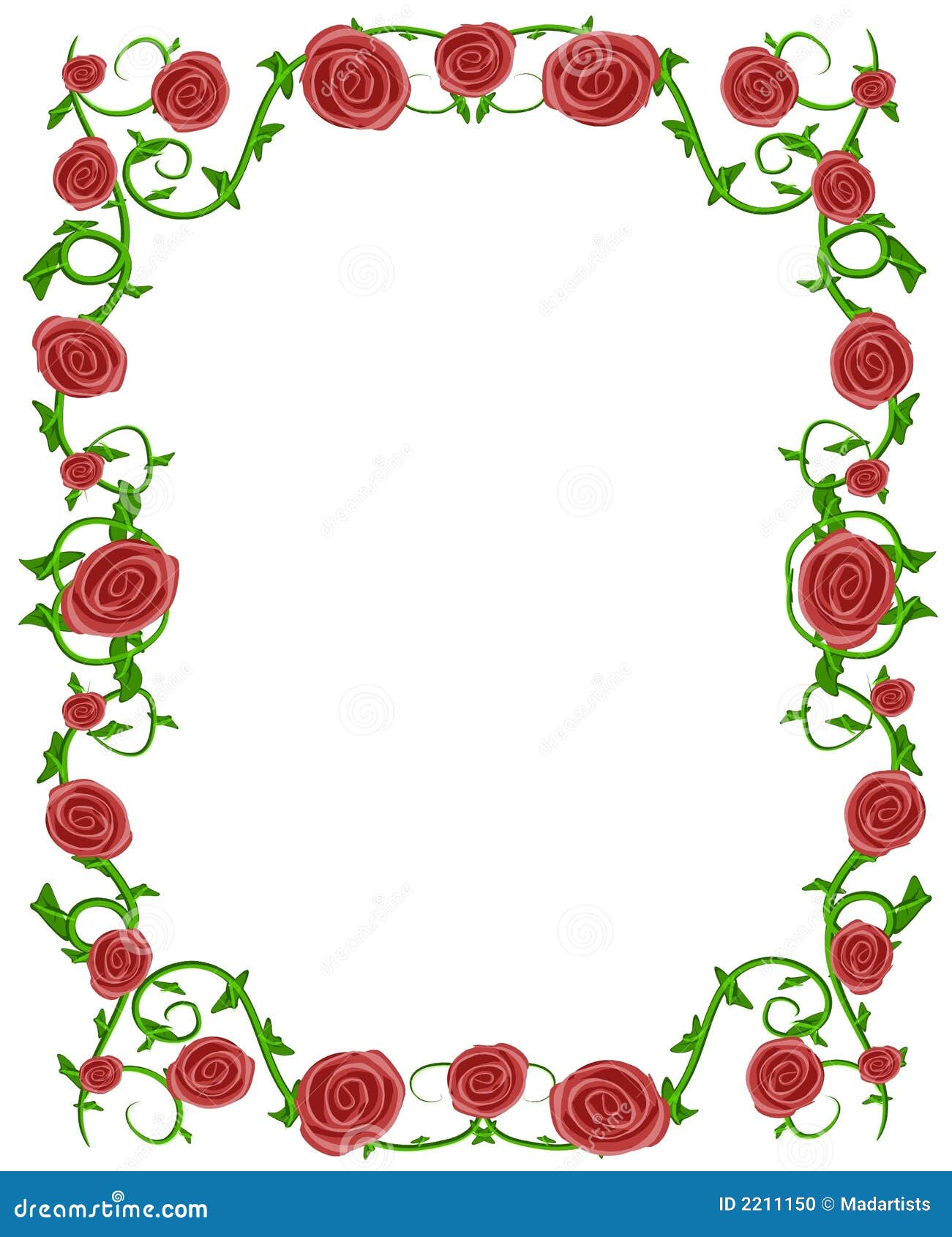 red roses border clip art