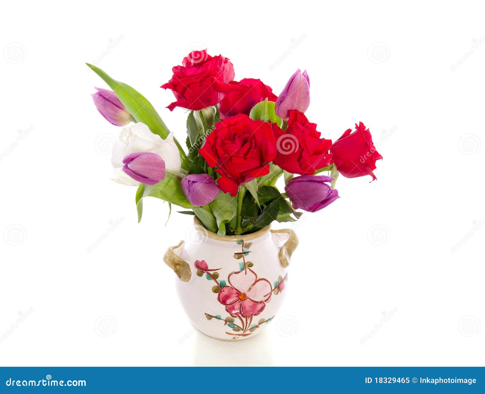 Red Roses and Purple Tulips Stock Image Image of petal, purple 18329465