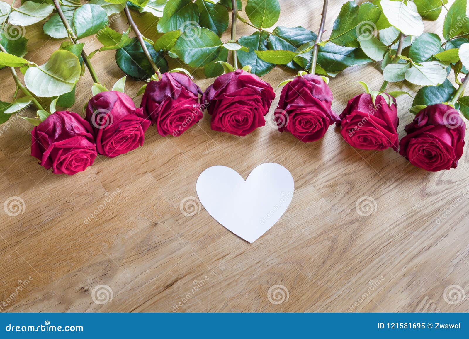 Roses with white heart stock image. Image of table, closeup 121581695