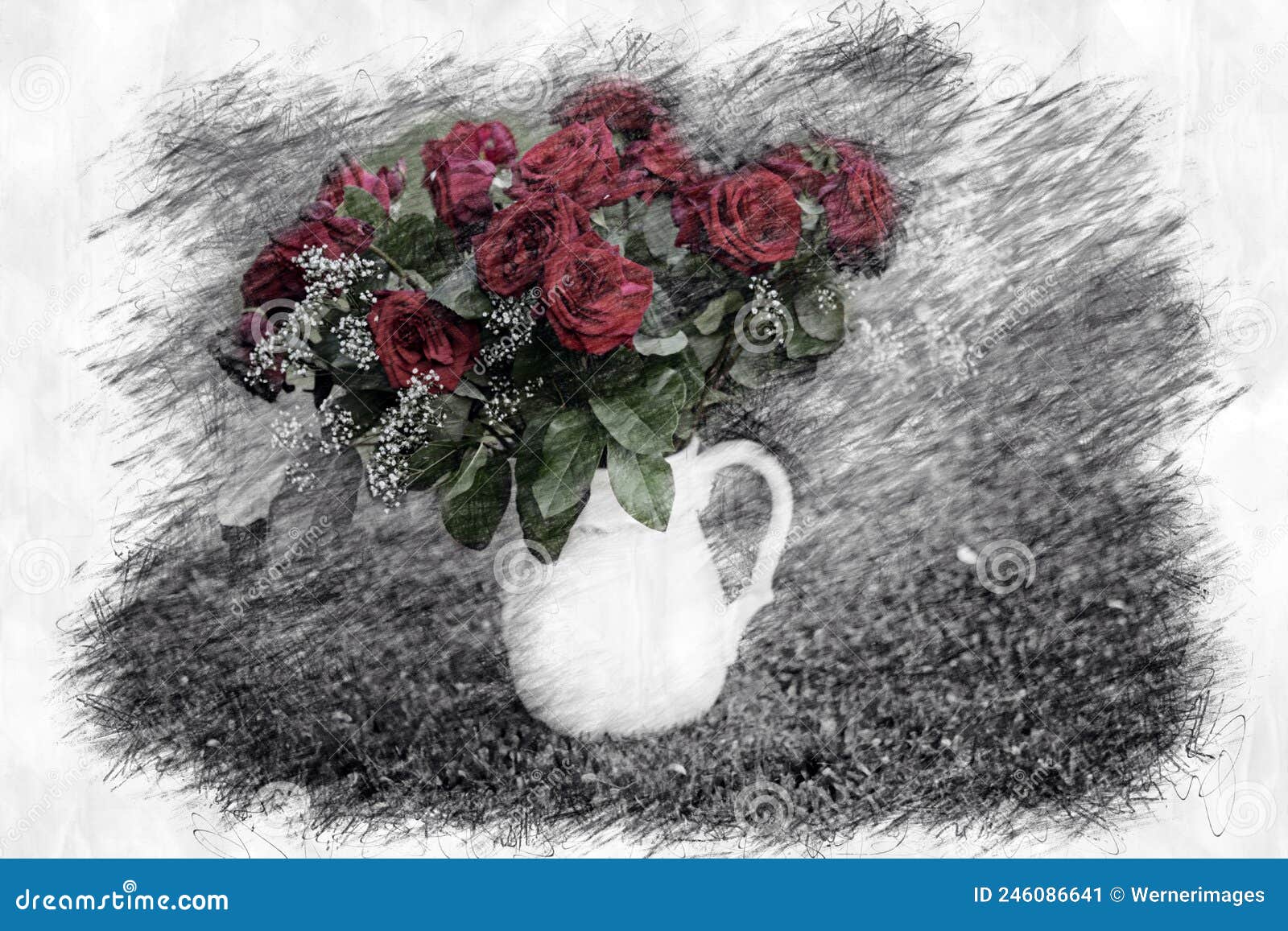 Flowers in a vase by splotchy on DeviantArt
