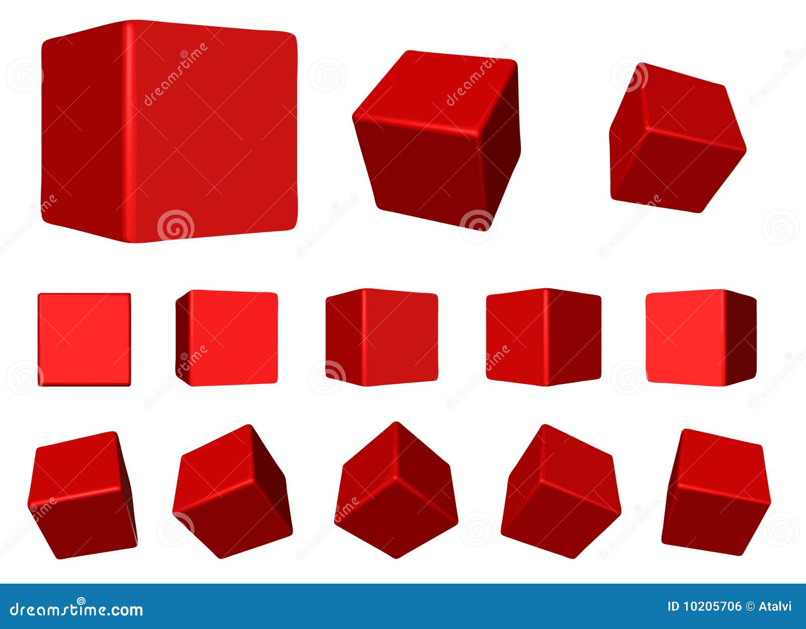 alee pinten mătase  Red rotating cubes VECTOR stock vector. Illustration of minimal - 10205706
