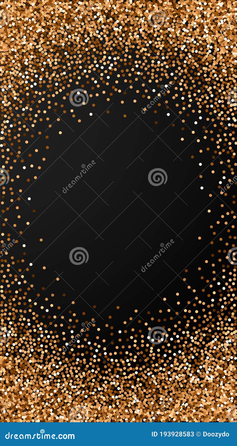 Red Round Gold Glitter Luxury Sparkling Confetti. Stock Vector