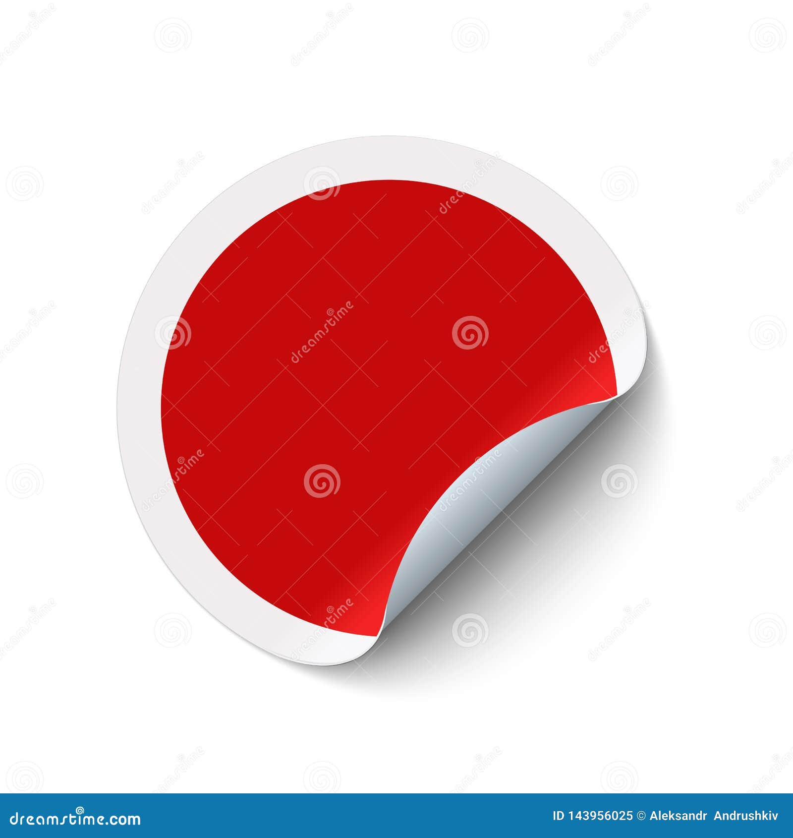 Red round sticker stock vector. Illustration of copy - 143956025