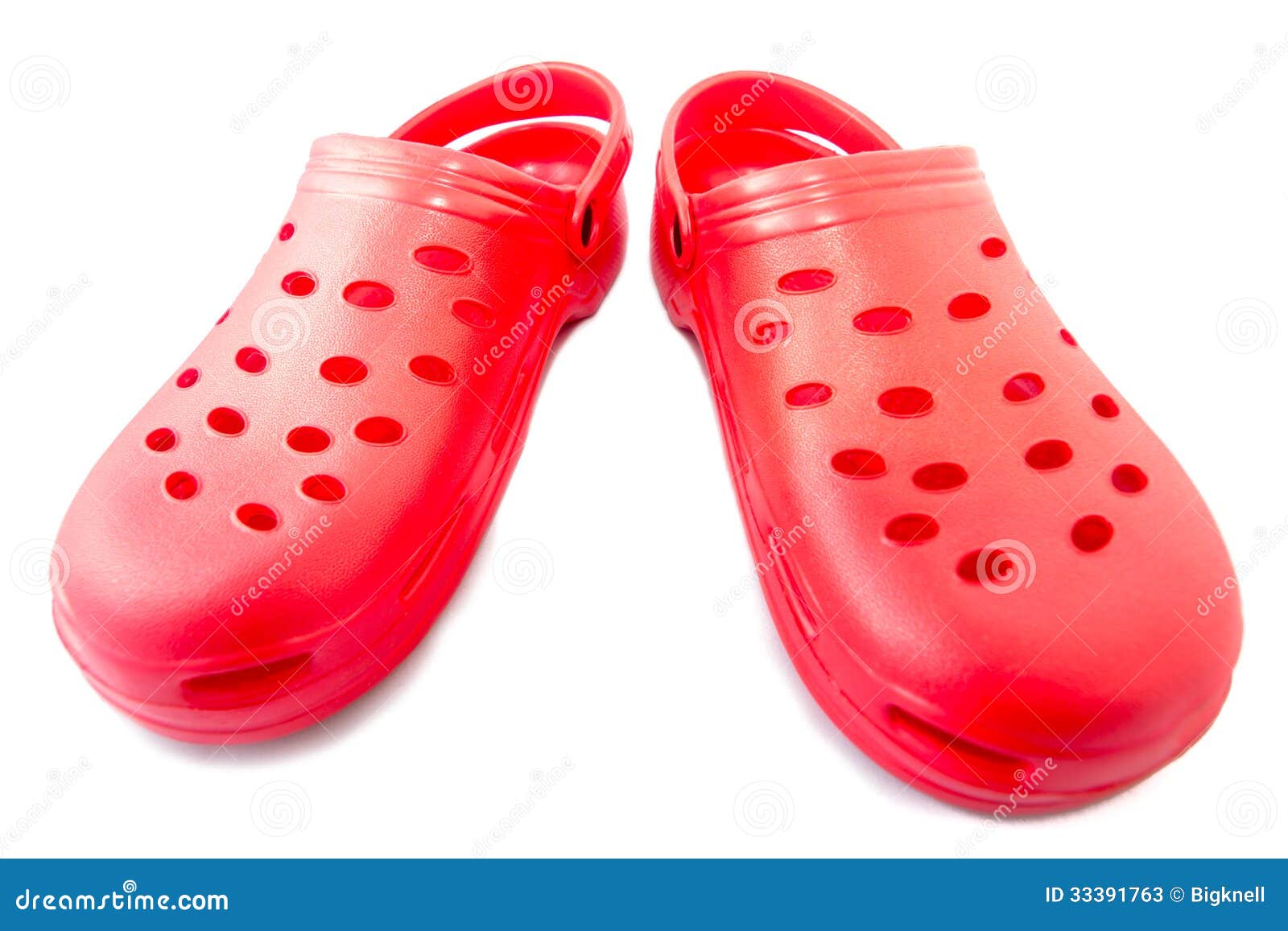 Red rubber shoes stock image. Image of slipper, personal - 33391763