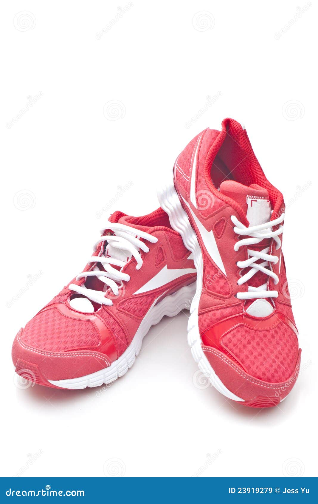 Red running sports shoes stock image. Image of jogging - 23919279