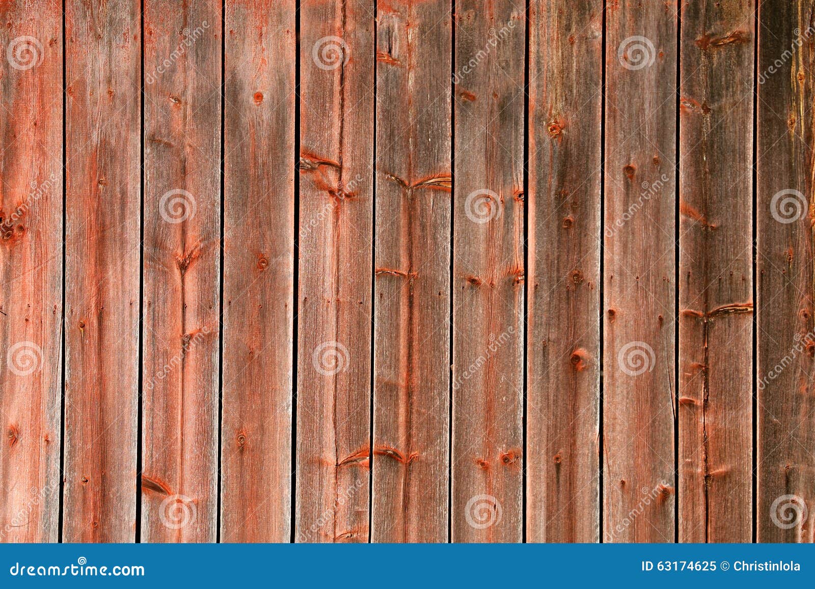 red rustic weathered barn wood board background