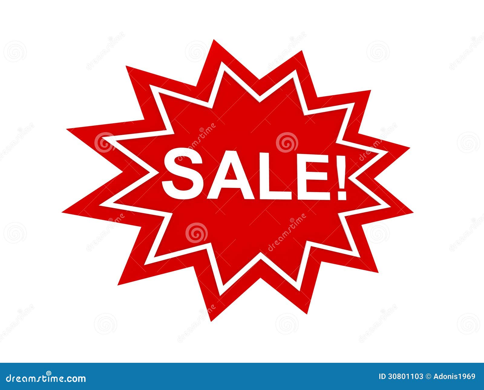 Red Sale Sign Stock Illustration Illustration Of Business 30801103