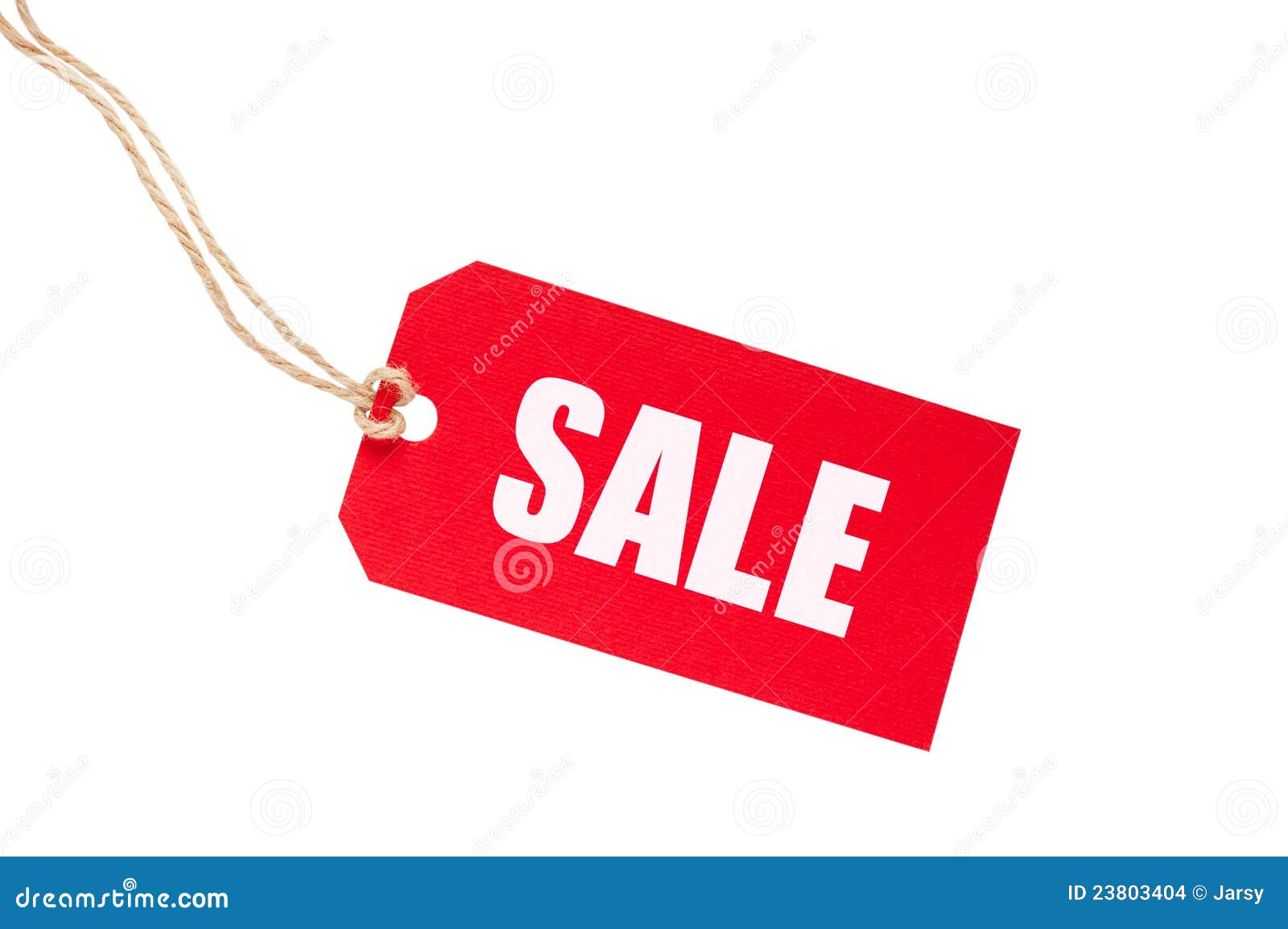 Red Sale Tag stock photo. Image attached, background -