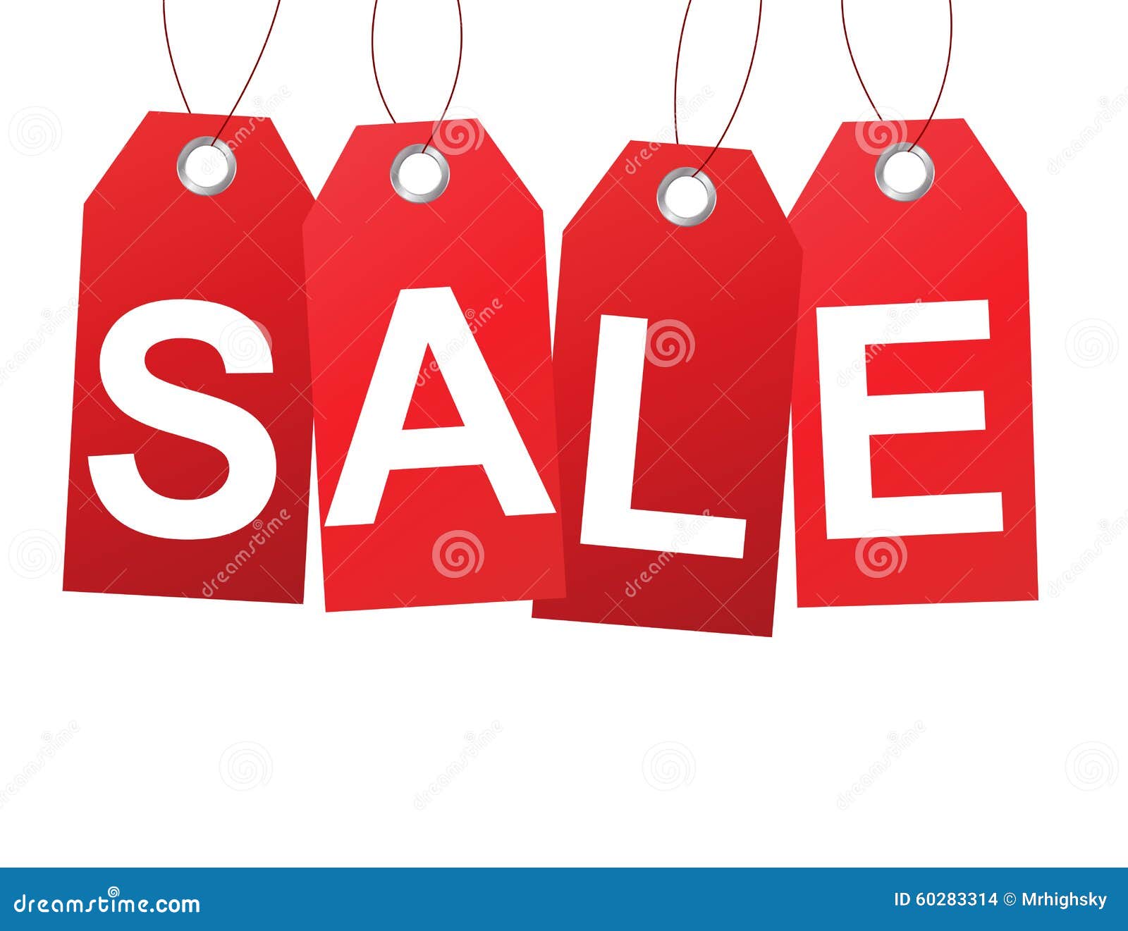 Red Sale Tags Banner Design Stock Vector Illustration of label