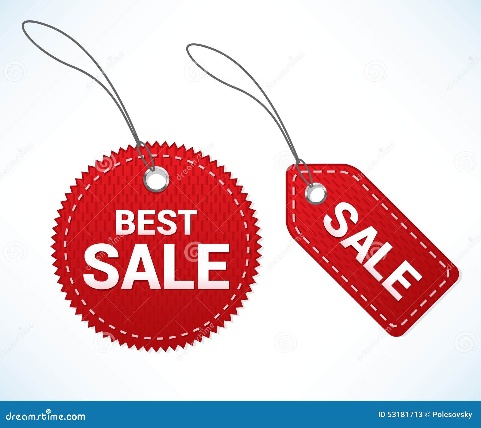 Red sale tags stock vector. Illustration of badge, product 53181713