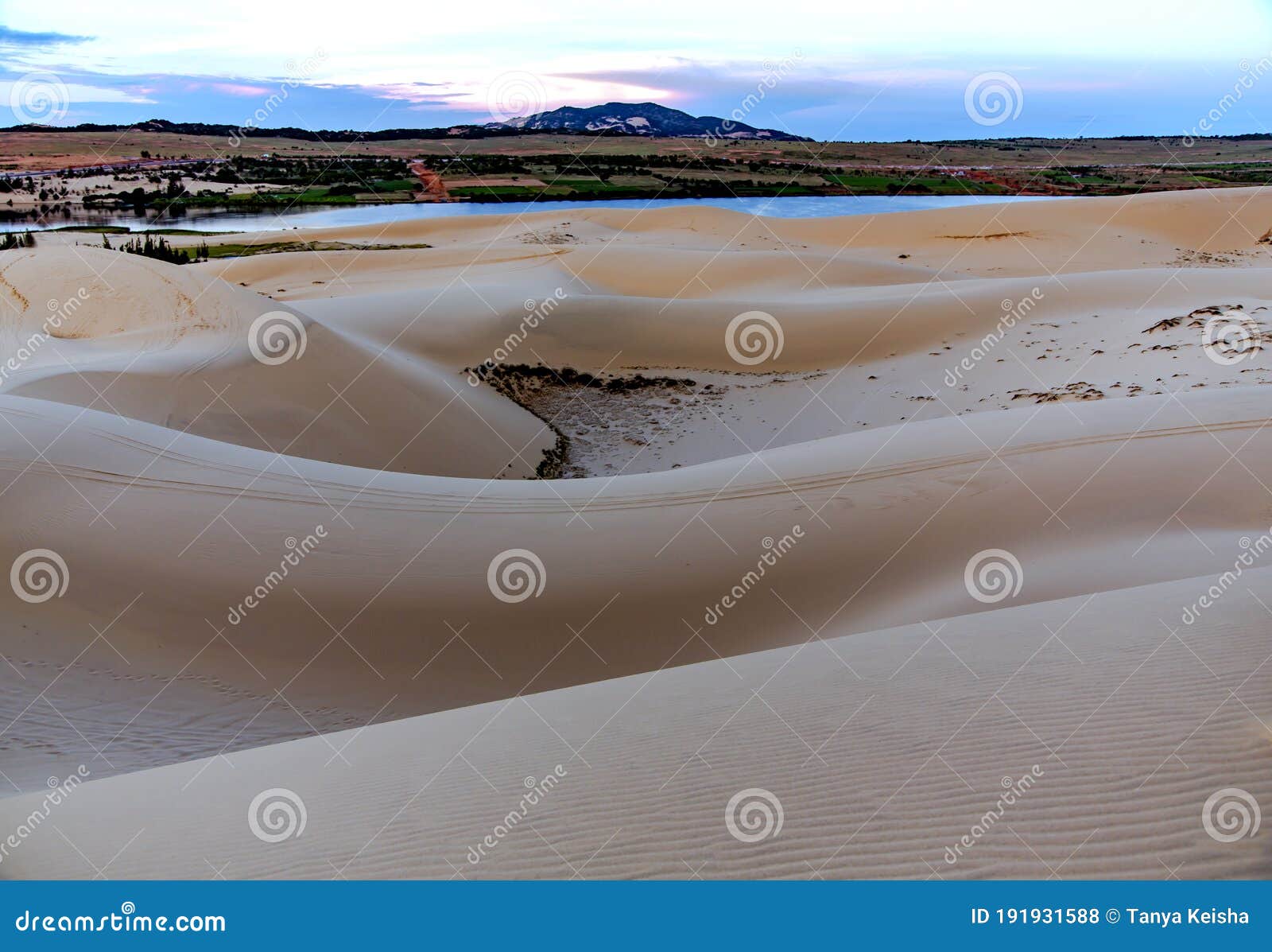 Sunrise On The Red Sand Dunes