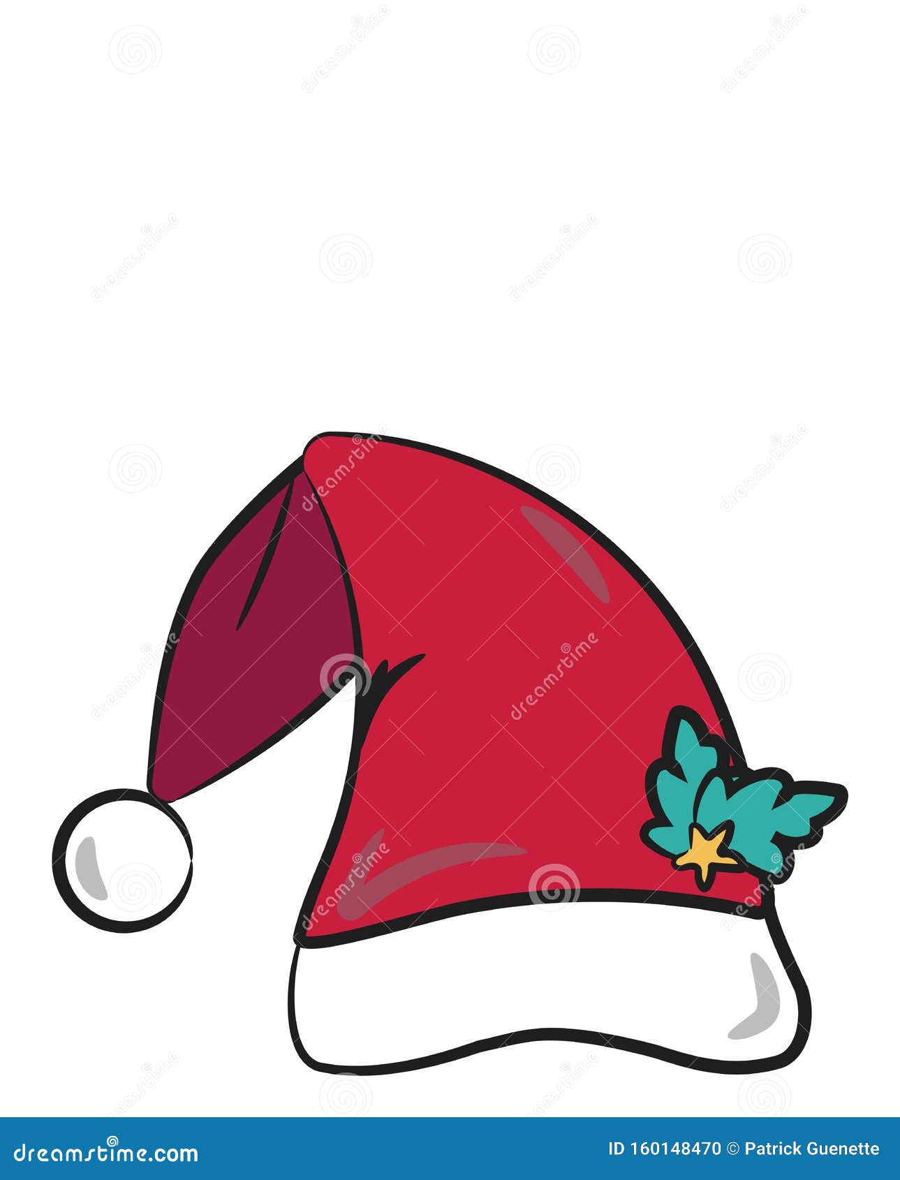 Premium Vector | Sketches of various santa claus hats