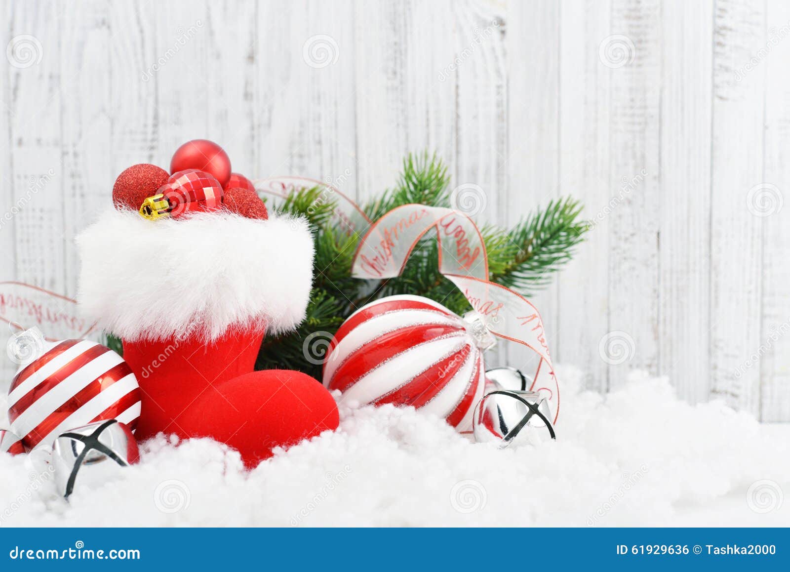 Red Santa s boots stock photo. Image of claus, white - 61929636