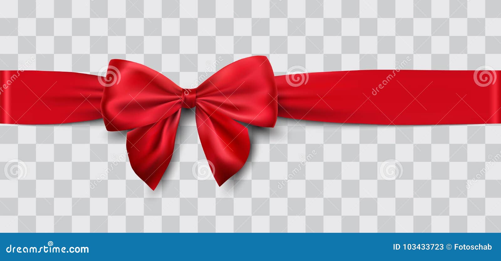 red satin ribbon and bow