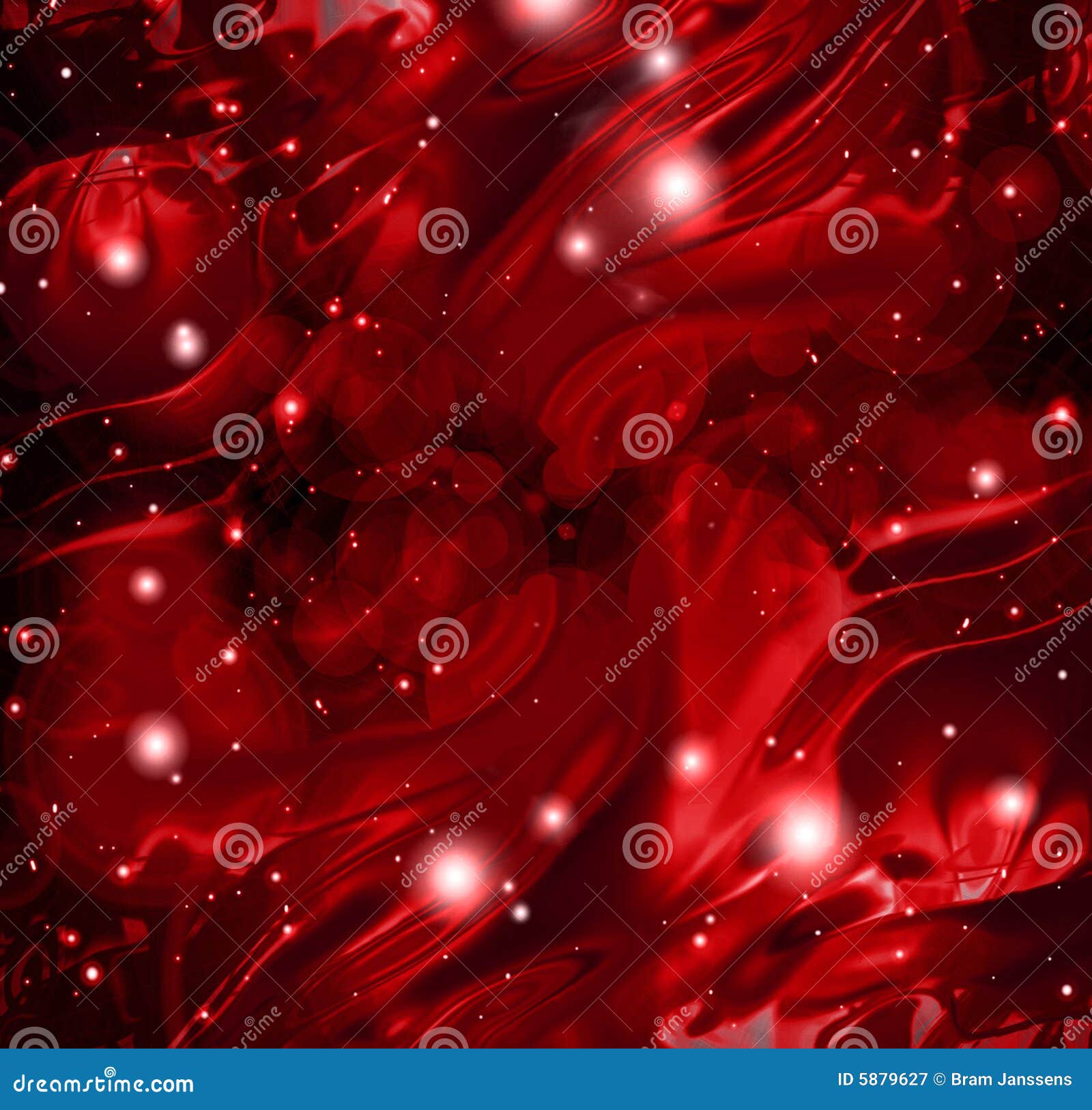 Shiny Red Satin Ribbon On White Background Stock Illustration