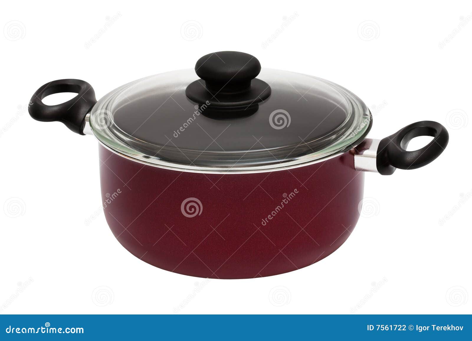 Red saucepan stock photo. Image of lunch, utensil, tool 7561722