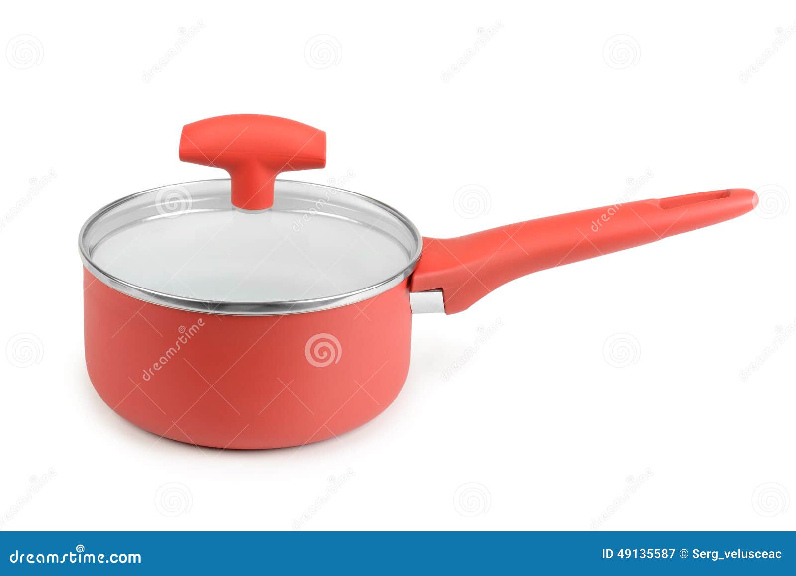 Red saucepan stock image. Image of handle, object, casserole 49135587