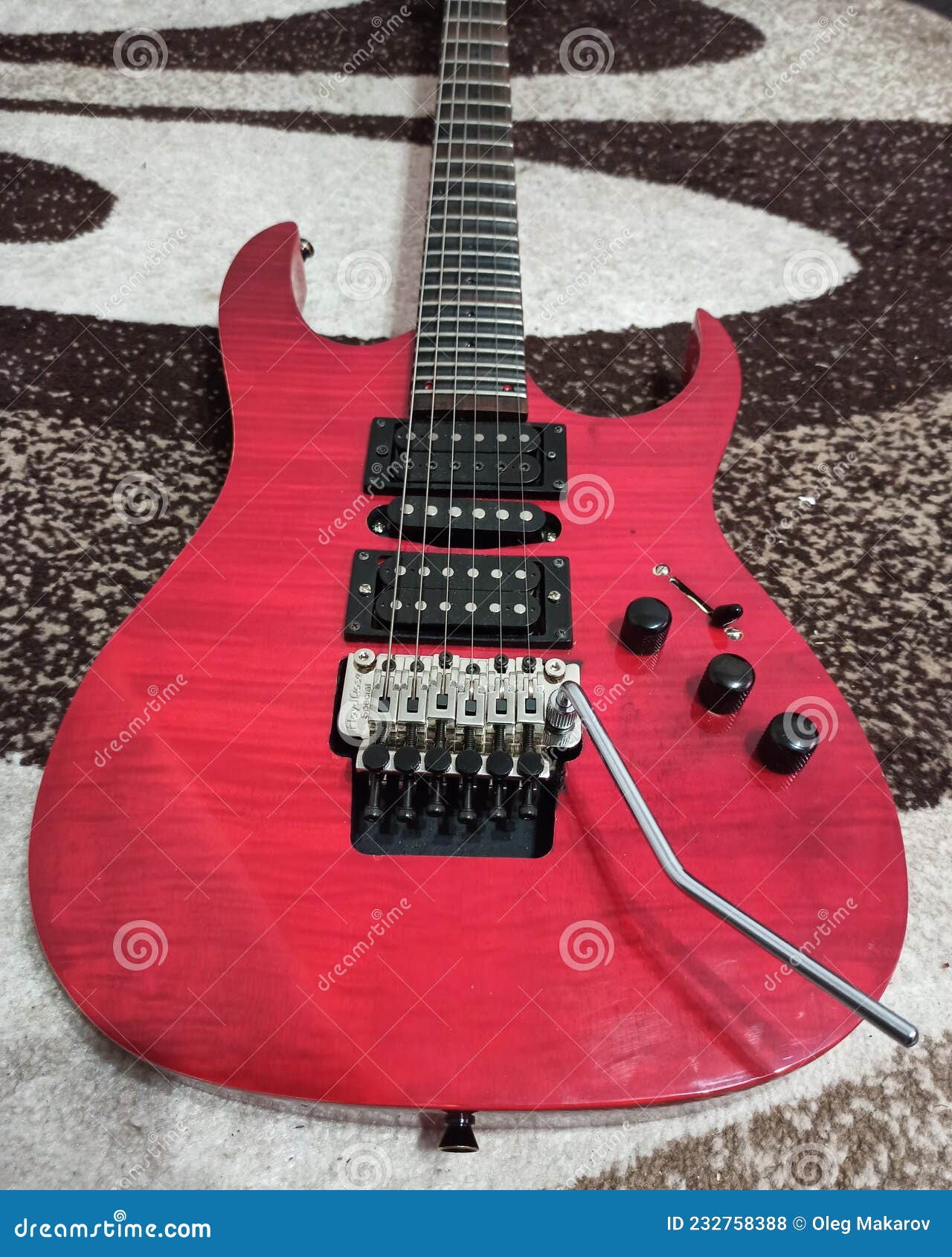 Red Scalloped Electric Guitar Editorial Stock Photo Image of guitar, font 232758388