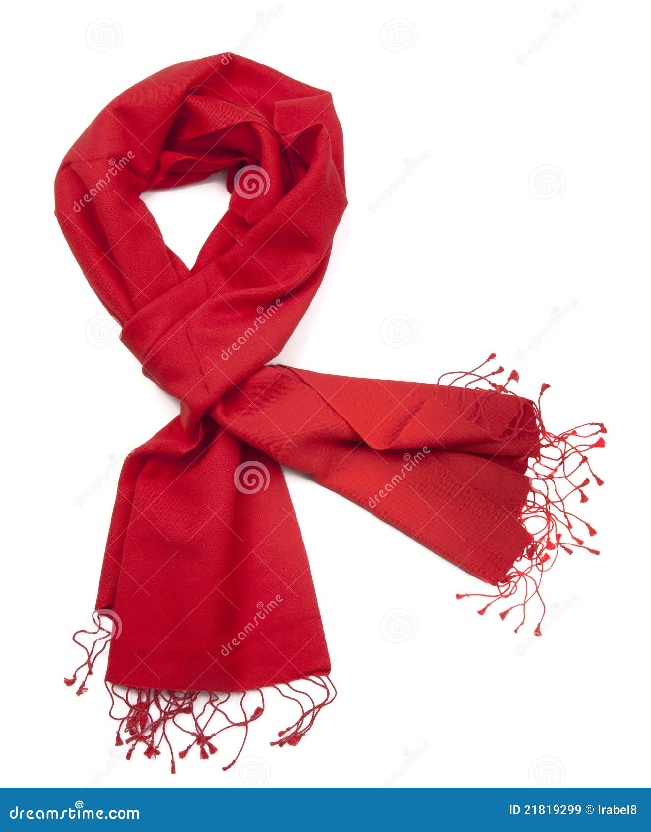red scarf or pashmina