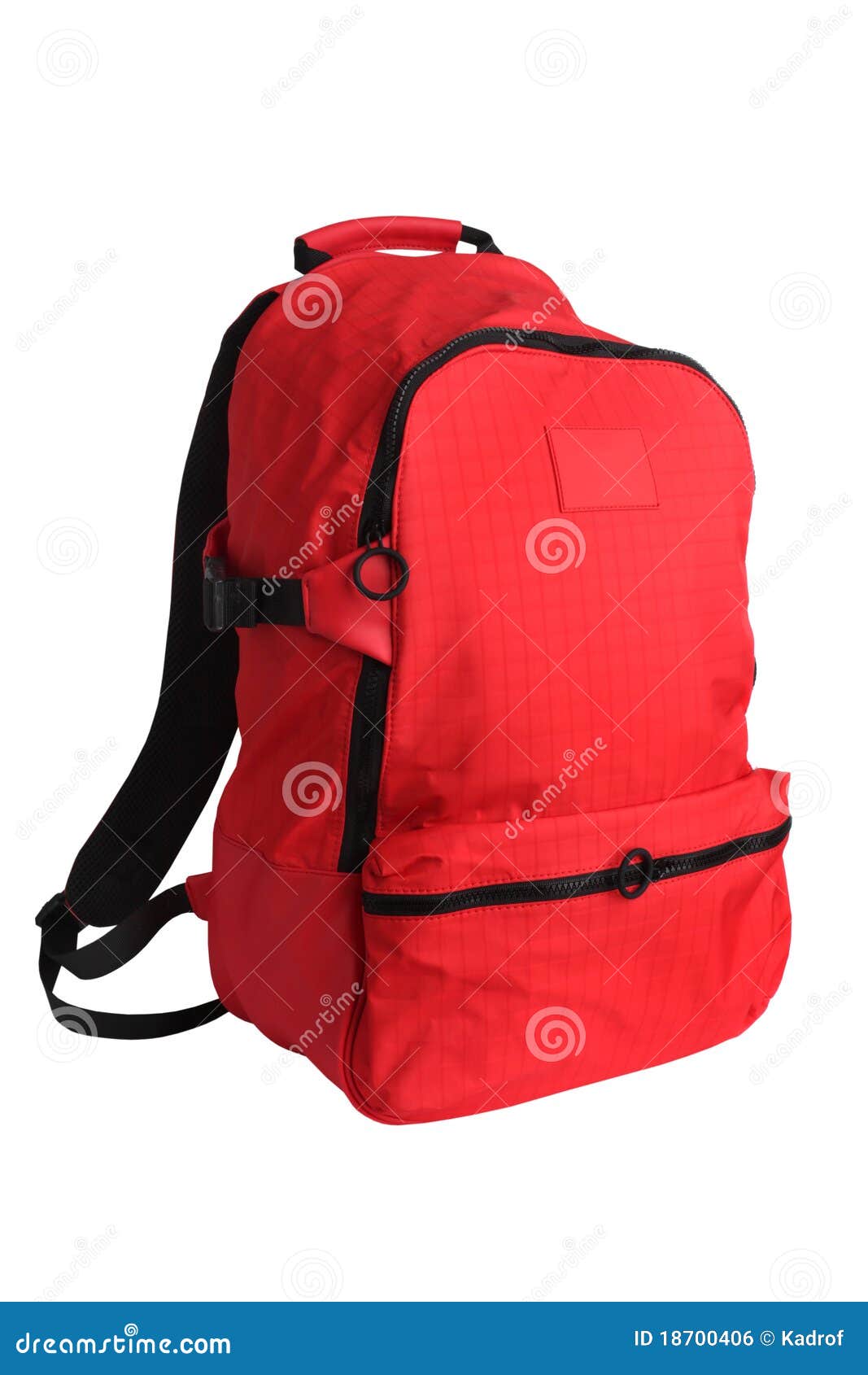 red school backpack
