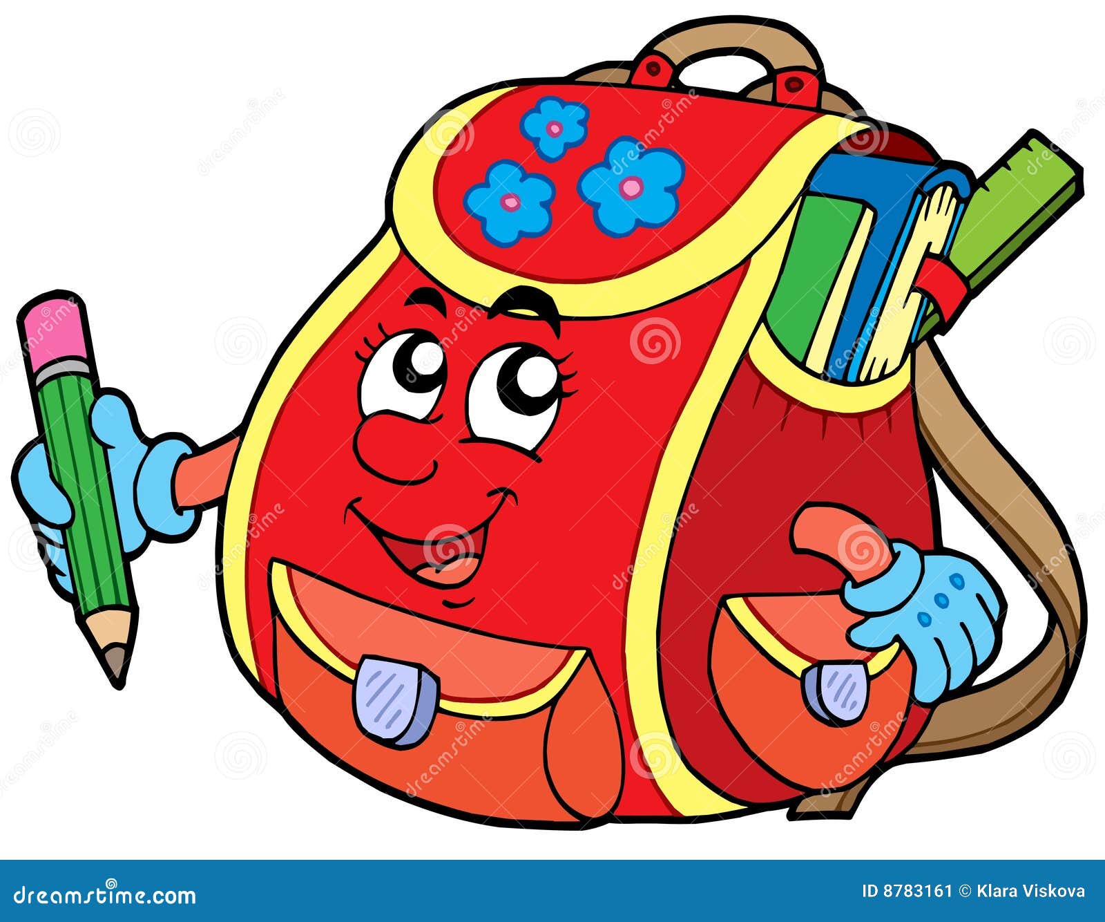 Red School Bag Stock Illustrations – 3,886 Red School Bag Stock