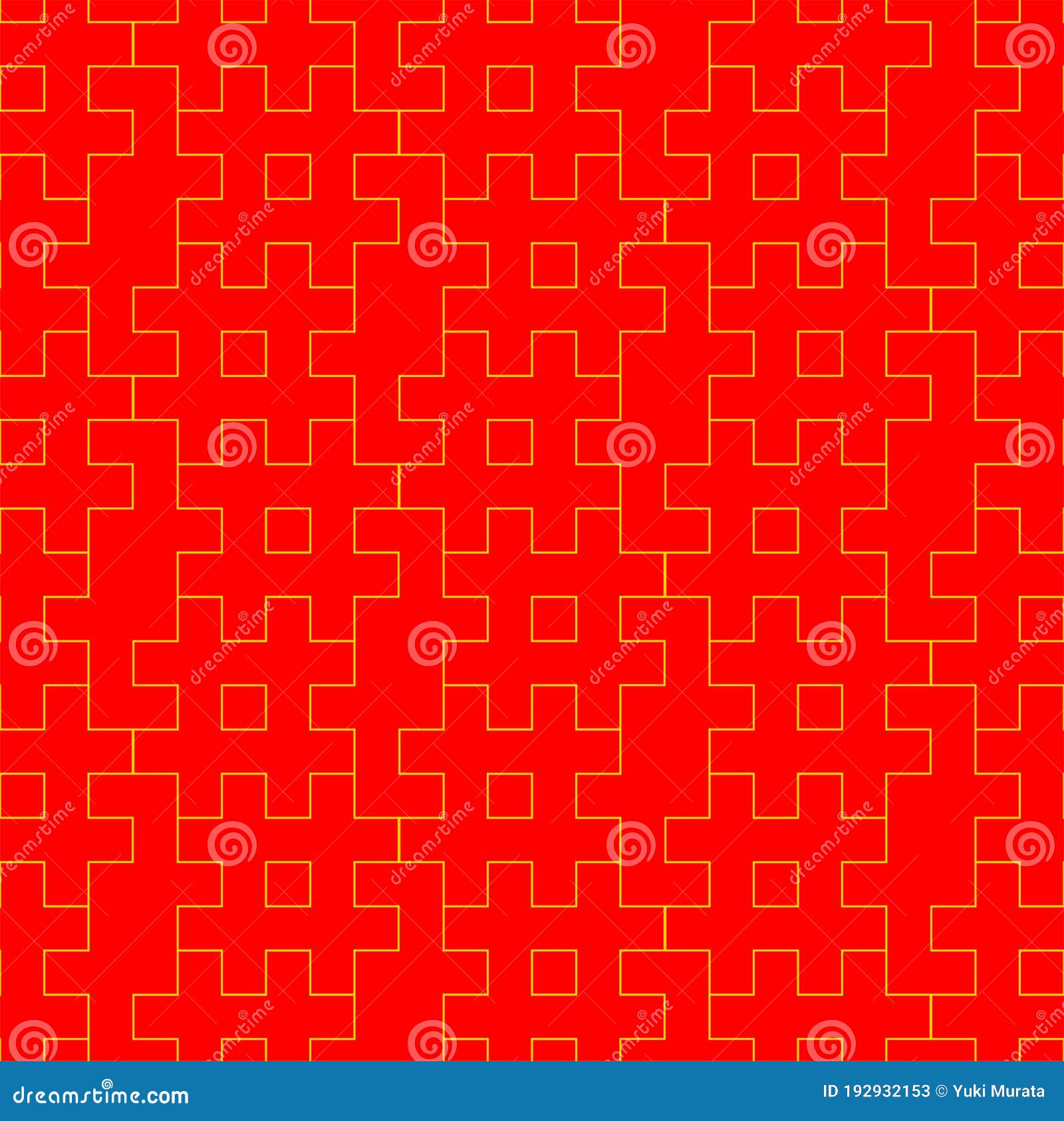 Red Seamless Japanese Pattern of Double-digited Swastika Stock Vector ...