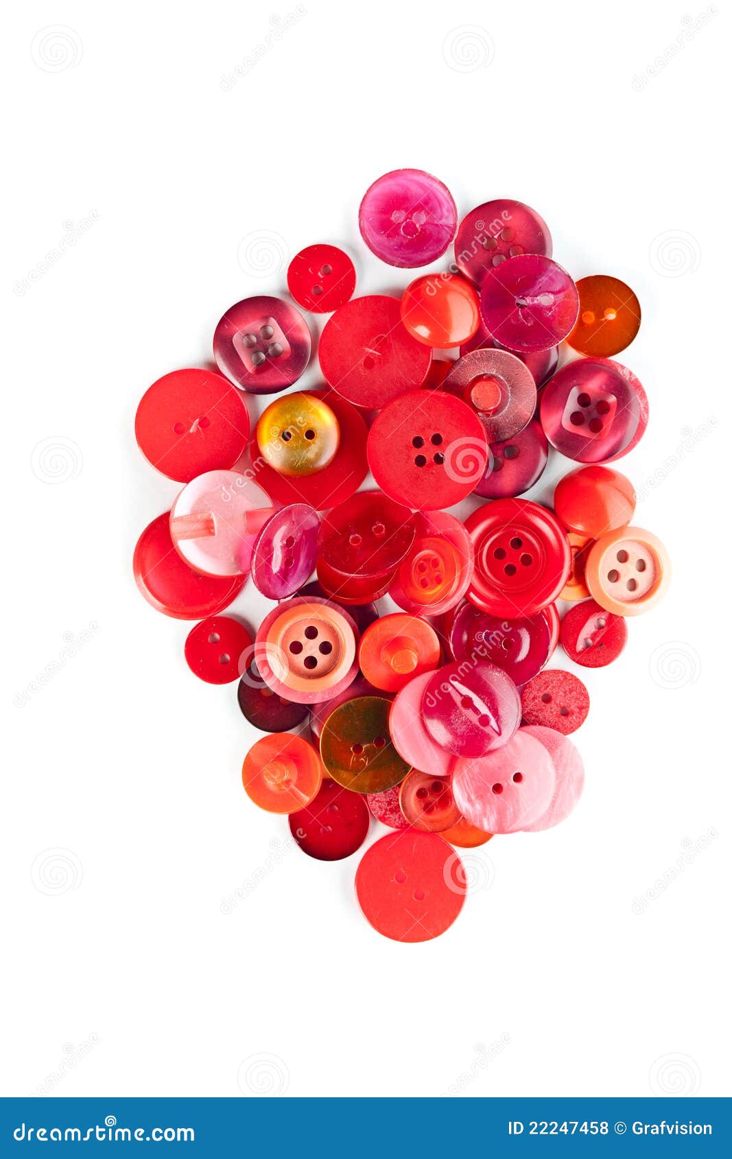 Red sewing buttons stock photo. Image of tailor, button 22247458