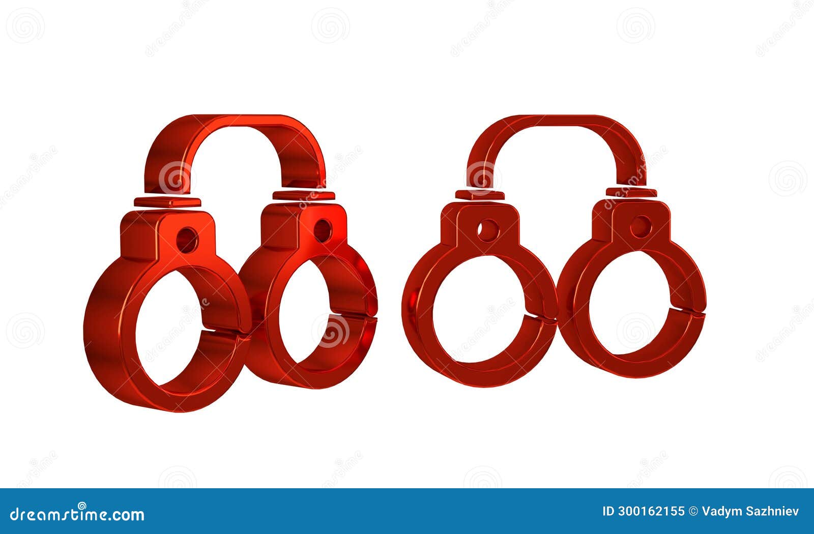 red sexy fluffy handcuffs icon  on transparent background. fetish accessory. sex shop stuff for sadist and