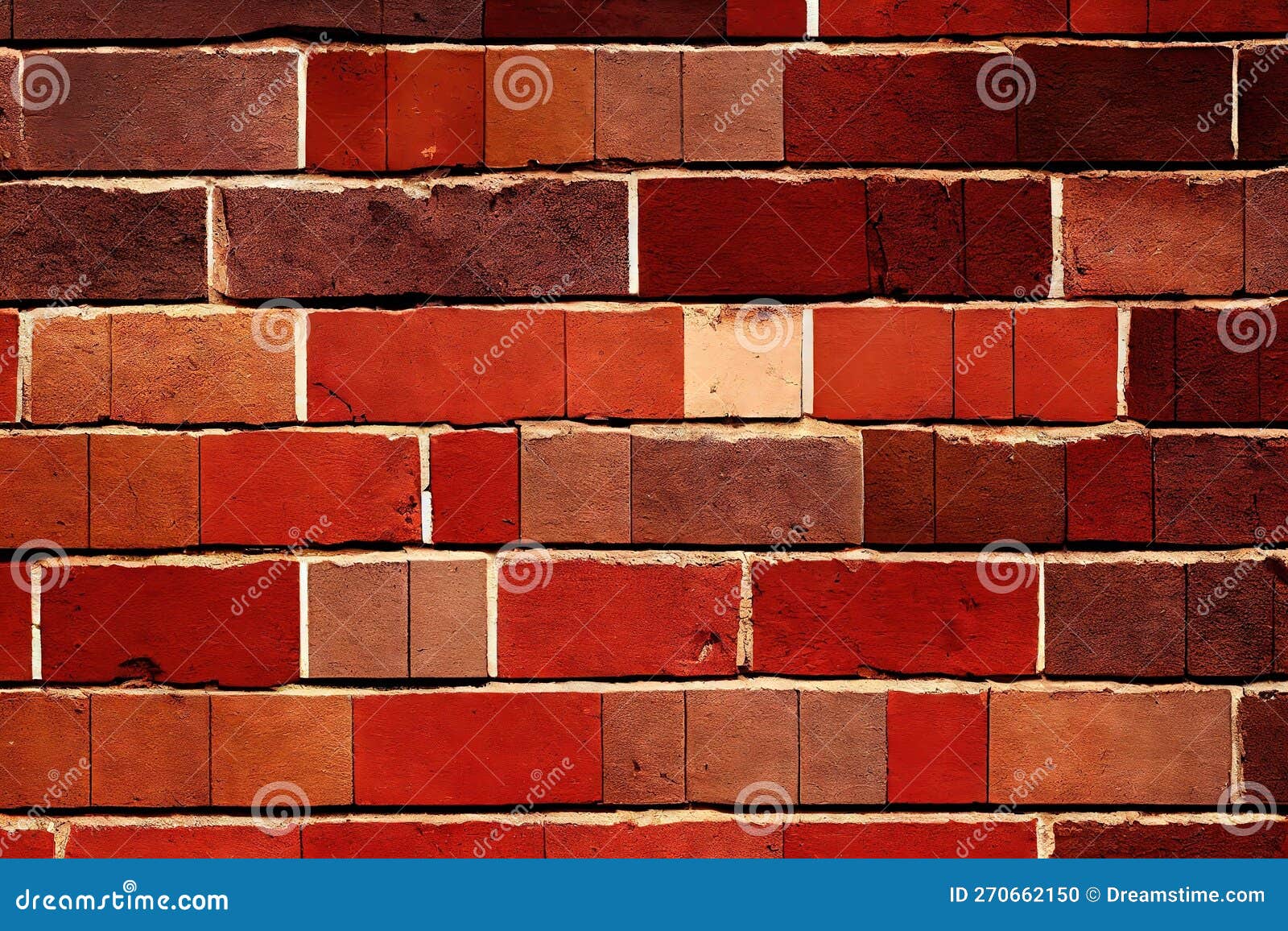 Red Shabby Brick Wall Texture. Stock Illustration Illustration of