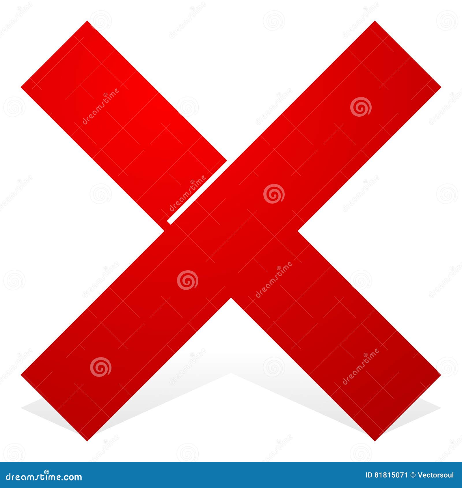 Free Red Cross Check Mark clipart - Download in Illustrator