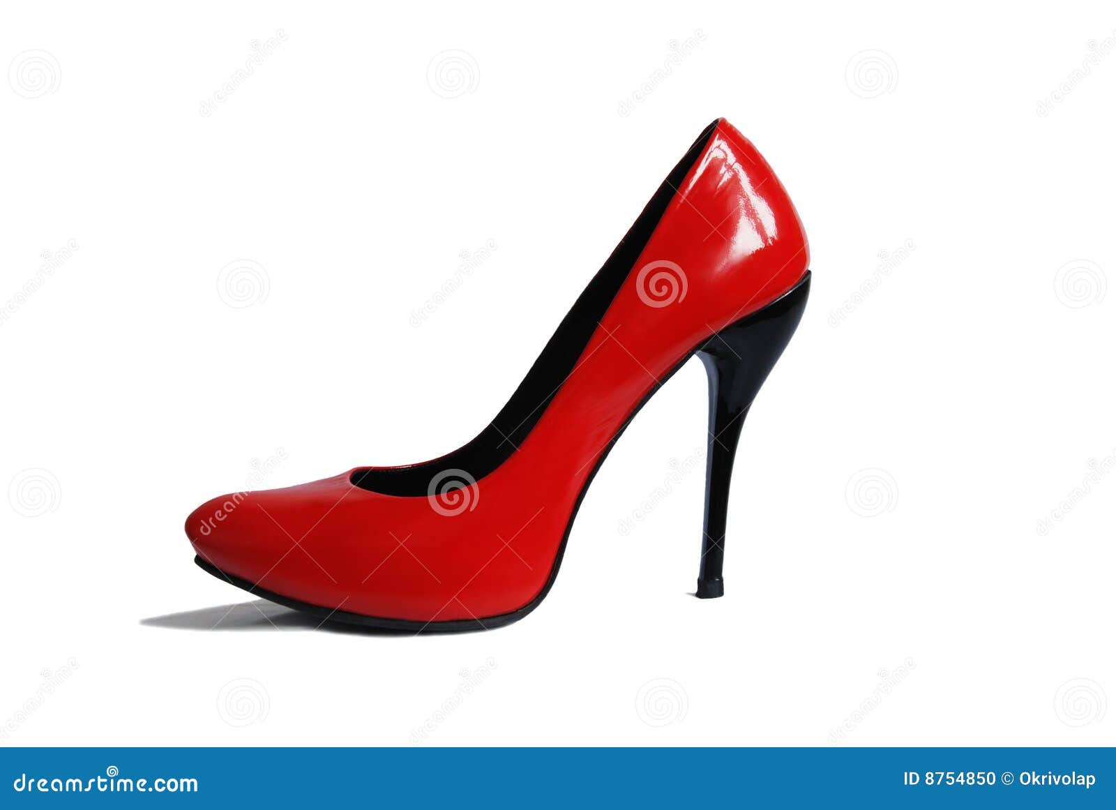 Red shoe stock photo. Image of glamour, heel, leather - 8754850