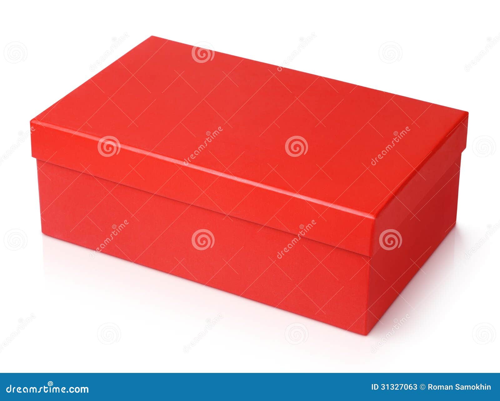Red Shoe Box Isolated On White Stock Photos Image 31327063