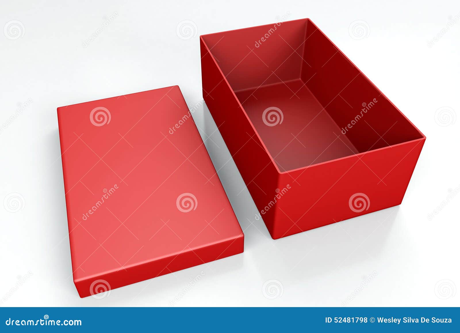 Red shoe box on white stock illustration. Illustration of design 52481798