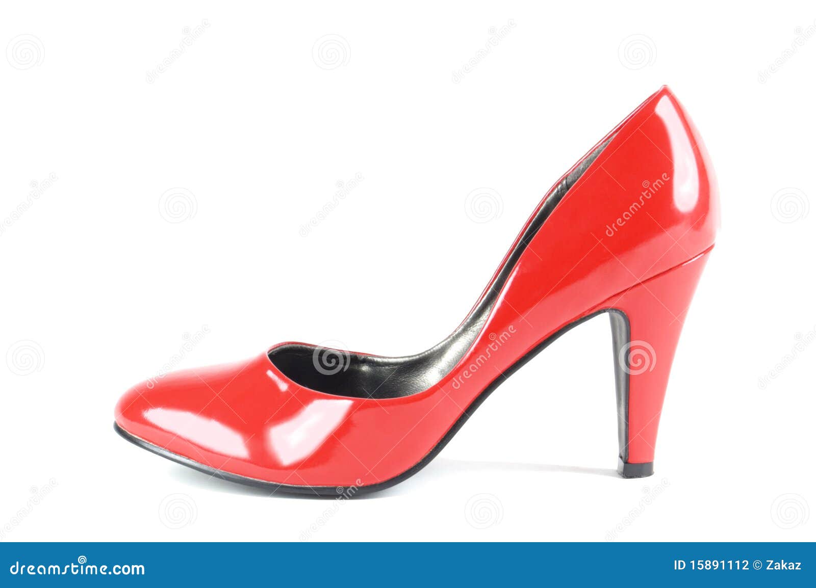 Red shoe | Isolated stock photo. Image of shoe, female - 15891112