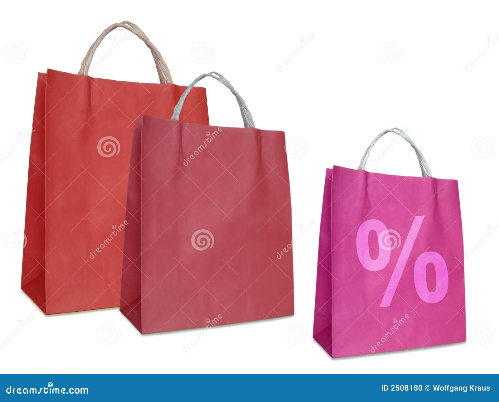Red shopping bags stock photo. Image of buyer, isolated 2508180