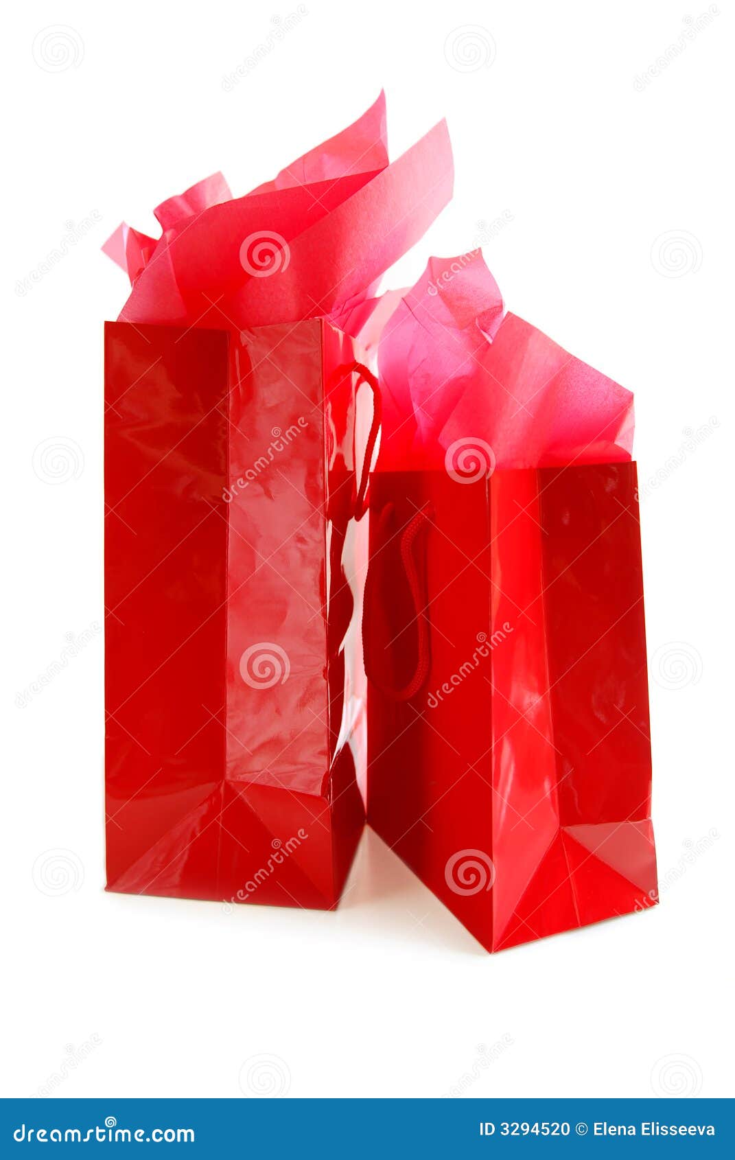 Red shopping bags stock photo. Image of mall, paper, boutique 3294520