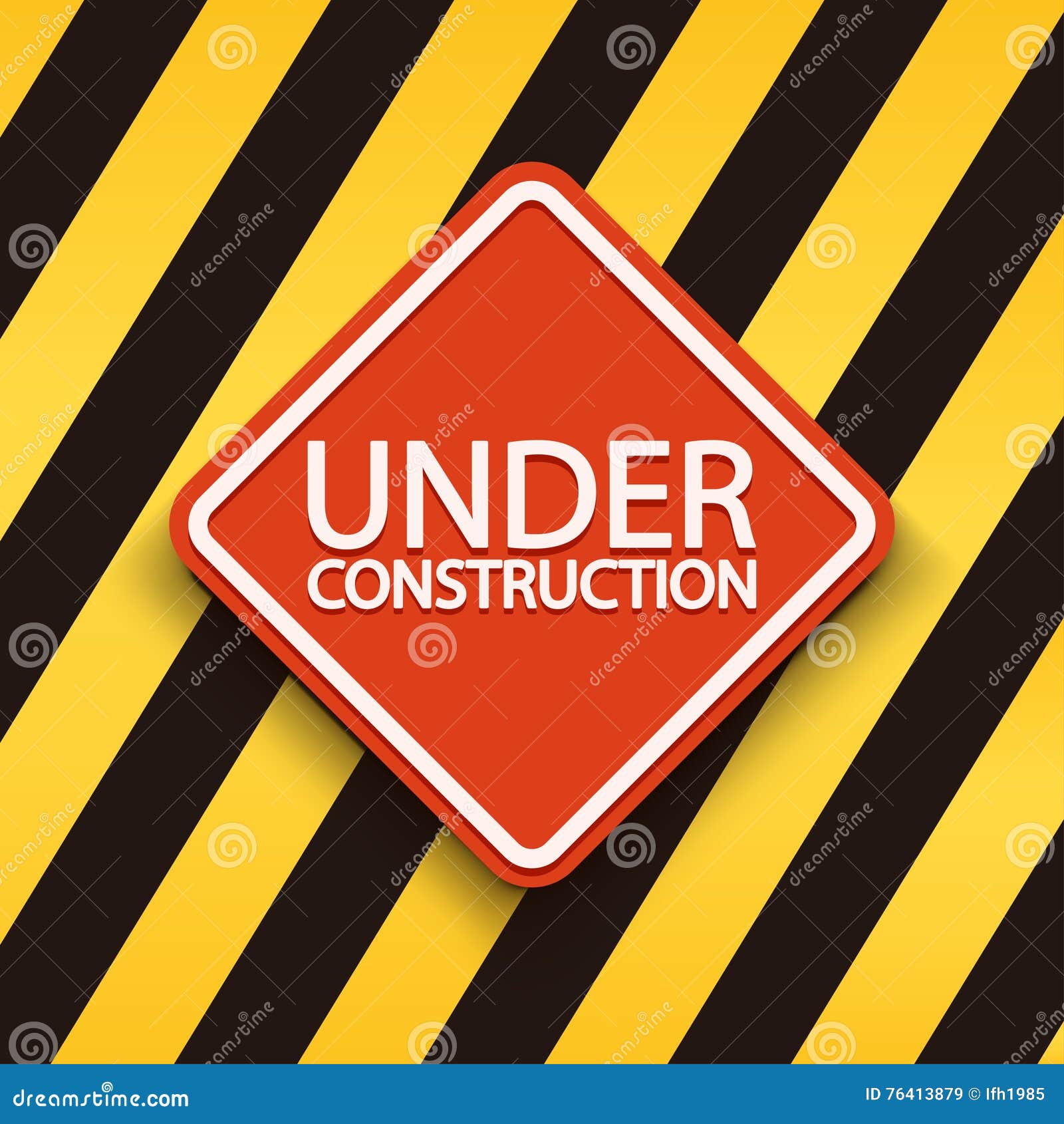 Red sign stripes stock vector. Illustration of caution - 76413879