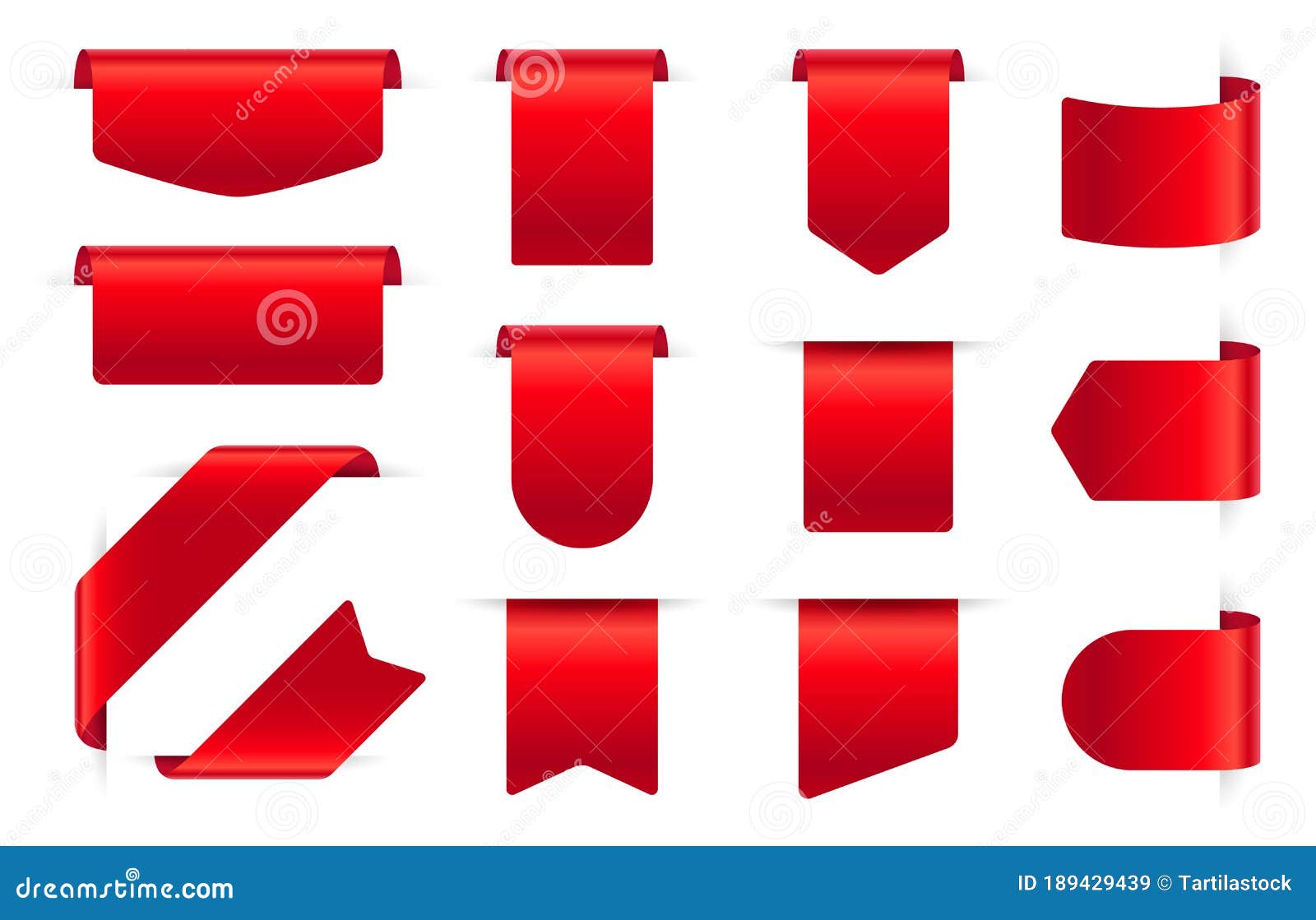 Red Silk Labels Blank Discount Price Tags Textile Bookmarks Stock red-silk-labels-blank-discount-price-tags-textile-bookmarks-stock