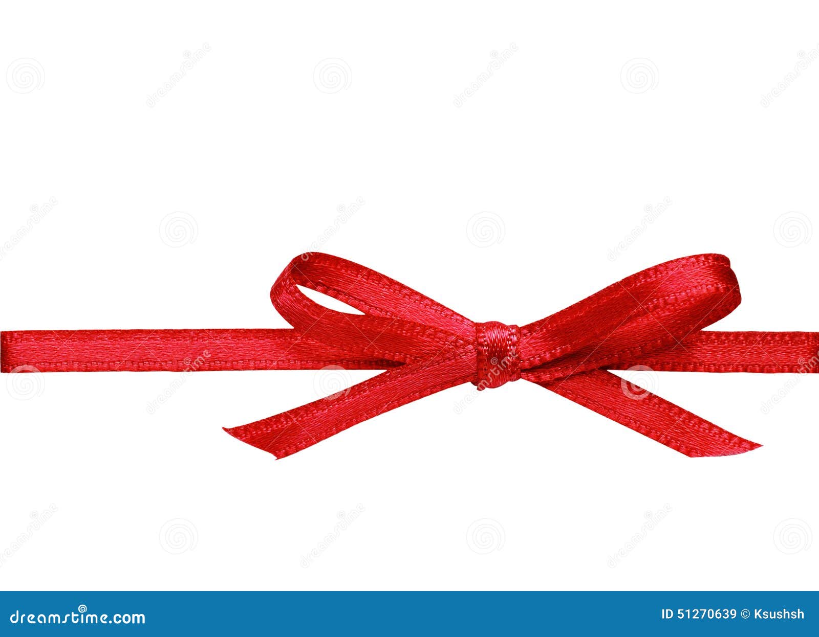 Red silk ribbon bow stock image. Image of tape, decoration - 51270639