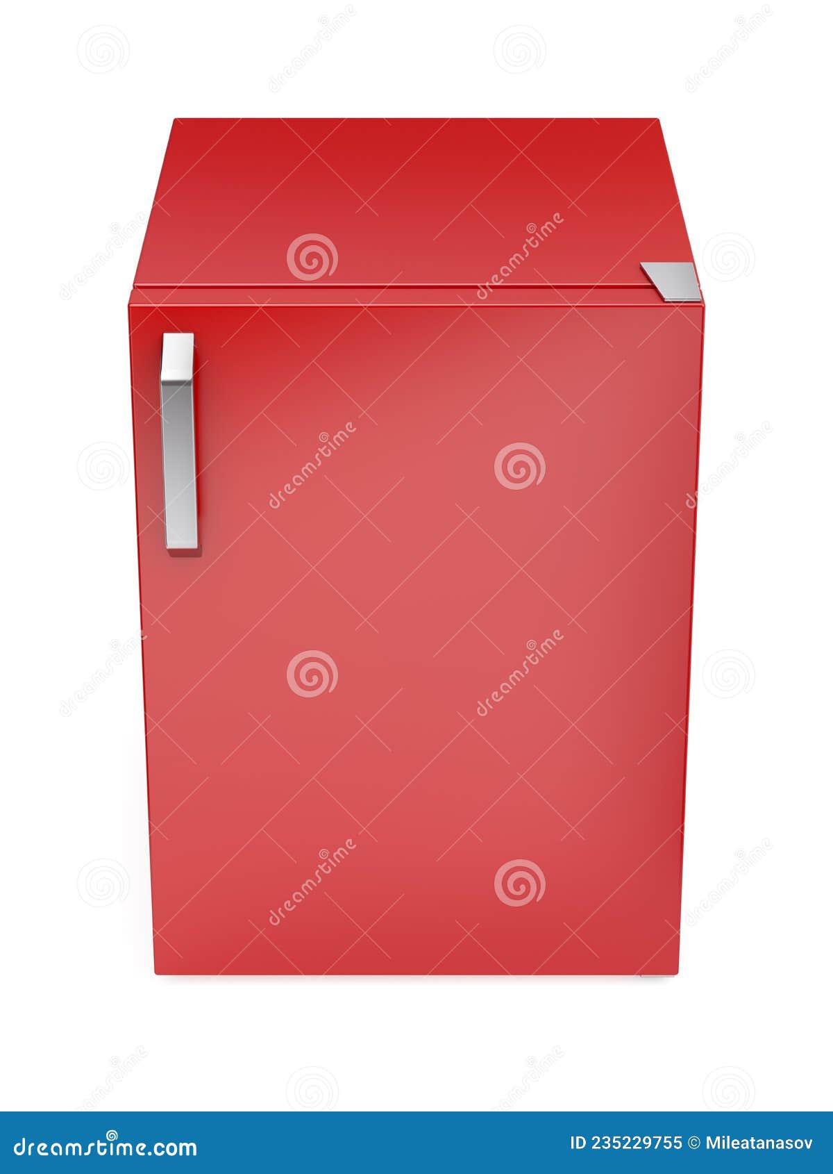 Red small refrigerator stock image. Illustration of refrigerator