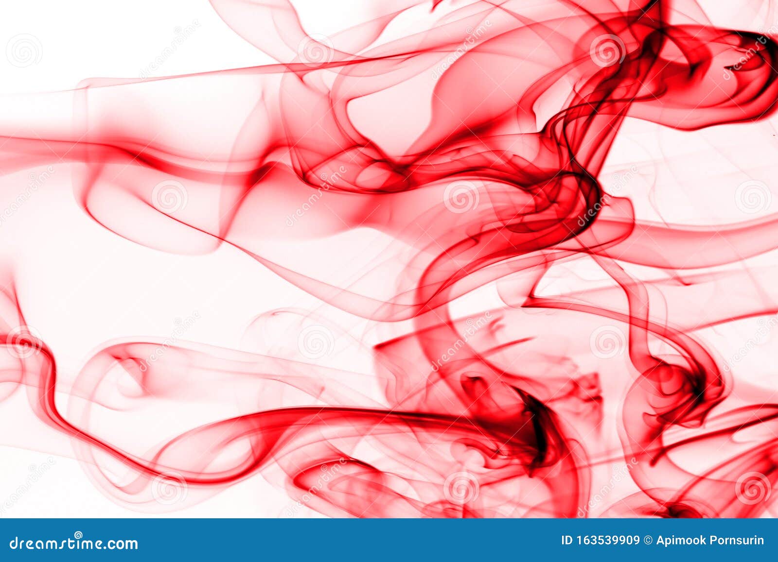 Red Smoke Abstract on White Background, Movement of Red Ink Color Stock  Image - Image of incense, movement: 163539909