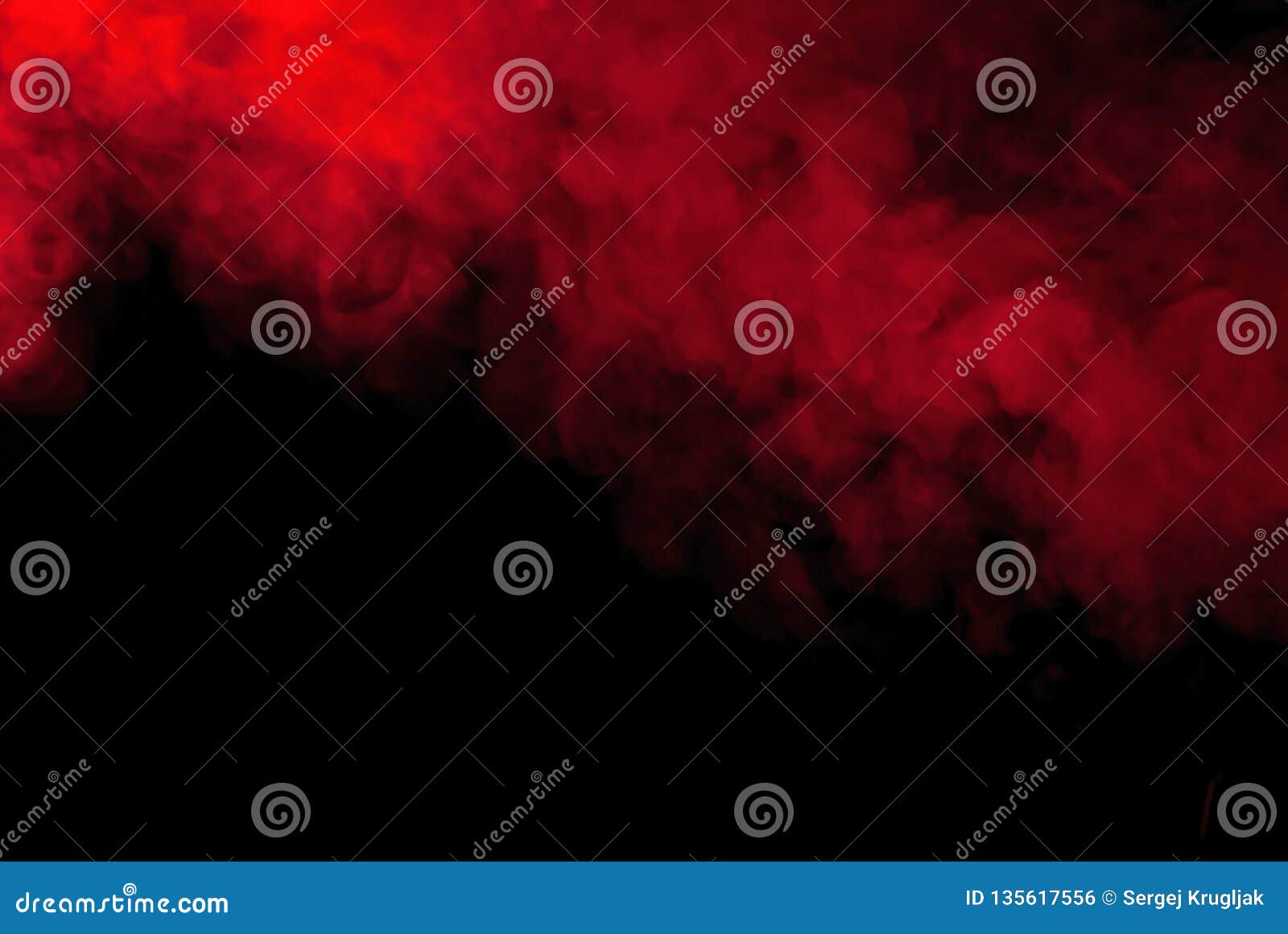 Red Smoke or Steam on a Black Background for Wallpapers and