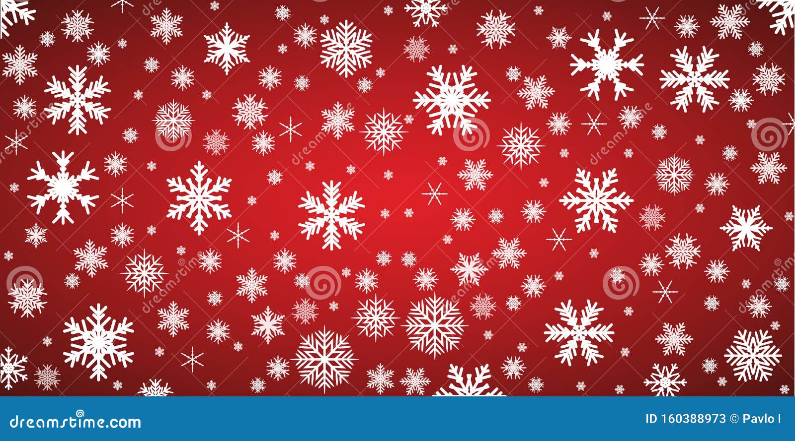 Red Snowflake Background with Transparent Snowflakes - Vector ...