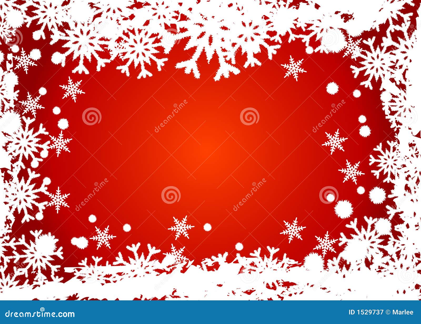 Red Snowflakes Frame Royalty Free Stock Photography - Image: 1529737