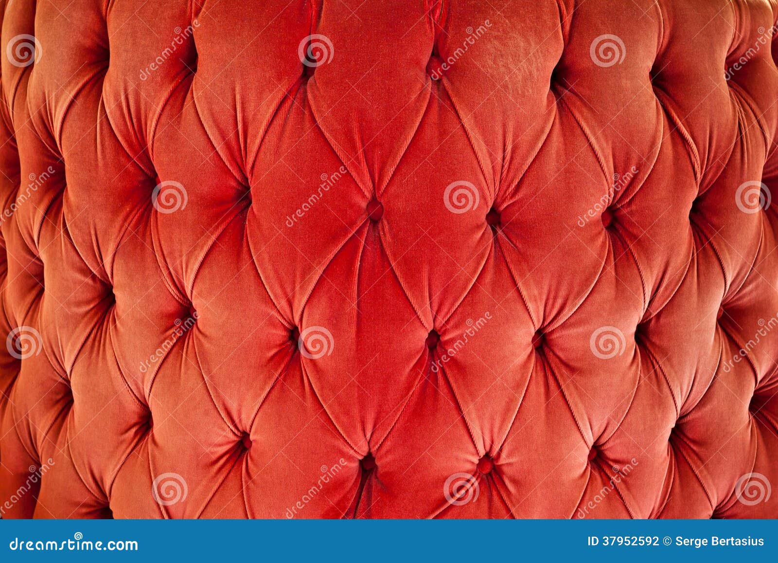 Red Sofa Upholstery Velvet Fabric Stock Illustration Illustration of